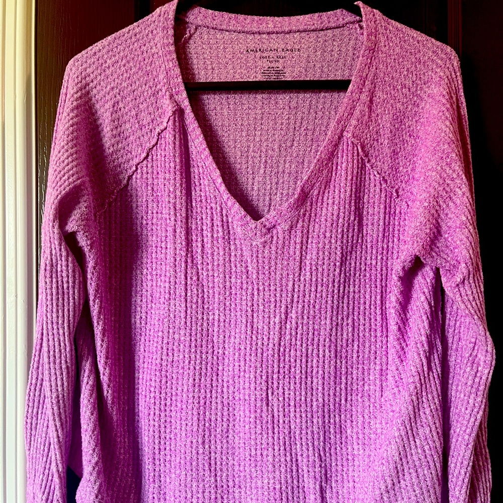 Fuchsia long sleeve American Eagle brand